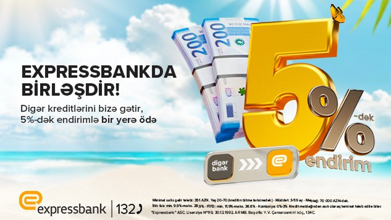 Bir neçə banka borcu olanlar üçün fürsət – illik 5%-dək endirim!