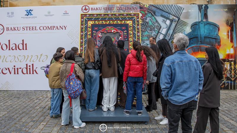 Baku Steel Company Xalça Festivalında polad sənətini təqdim etdi (FOTO)