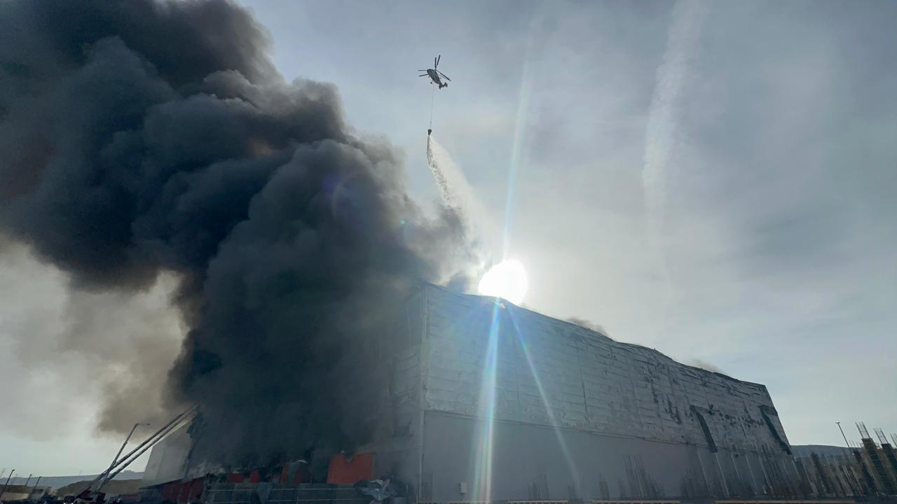 Lökbatandakı yanğın nəzarətə götürülüb, 2 helikopter cəlb olunub (VİDEO/FOTO/YENİLƏNİB)