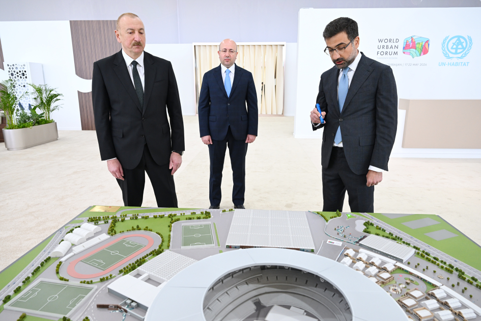 Prezident Olimpiya Stadionunun ərazisində WUF13 ilə bağlı görülən işlərlə tanış oldu (FOTO/VİDEO)