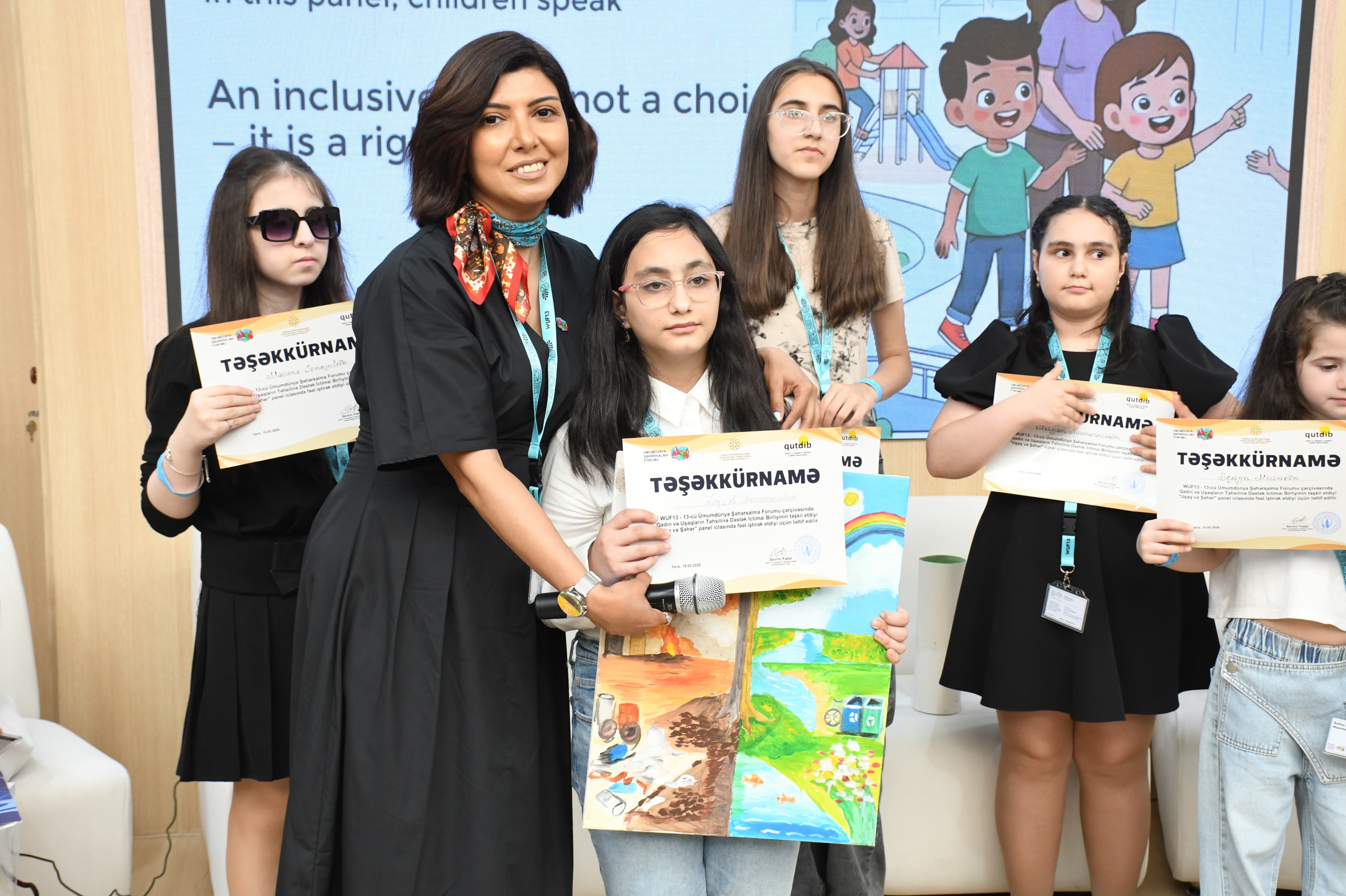 WUF13 çərçivəsində “Uşaq və şəhər” paneli keçirildi: Uşaqlar danışdı, böyüklər dinlədi (FOTOLAR)