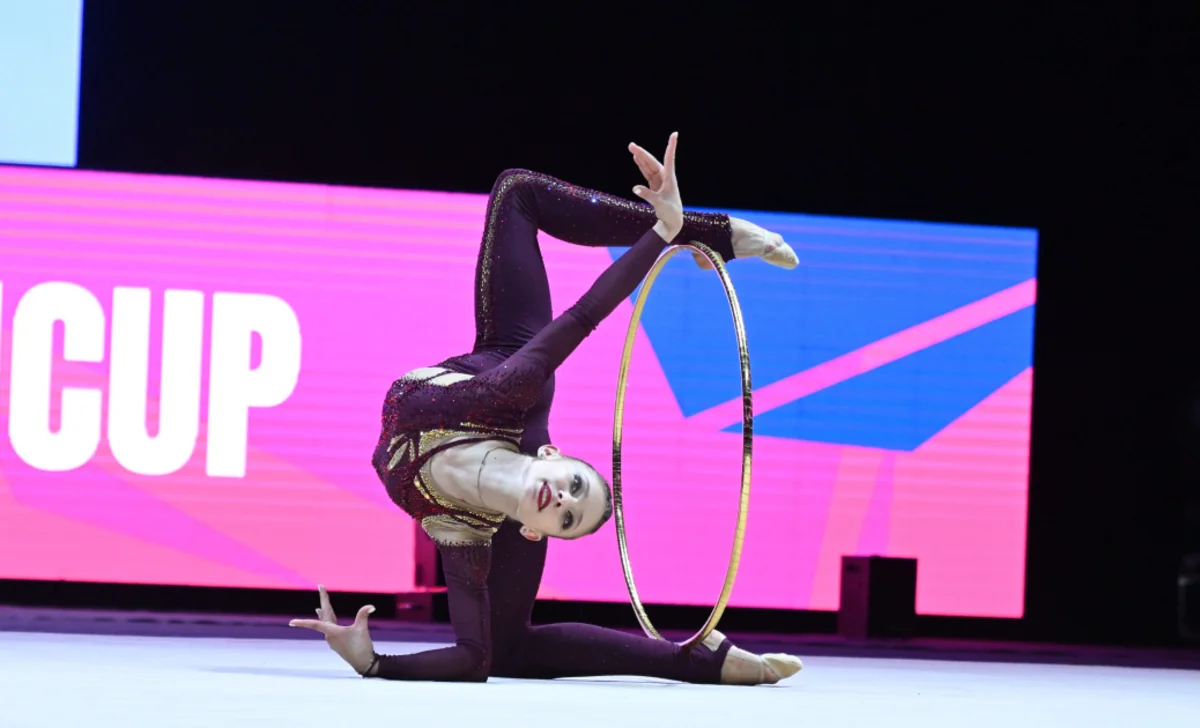Mehriban Əliyeva bədii gimnastika üzrə Avropa kubokunu izlədi (FOTO)