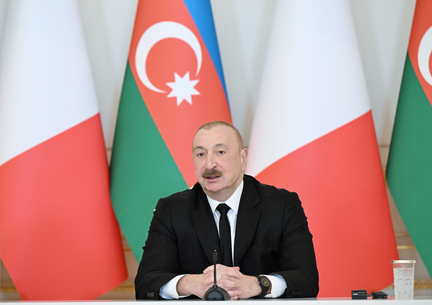 İlham Əliyev və Corcia Meloni mətbuata bəyanatlarla çıxış etdi (YENİLƏNİB)