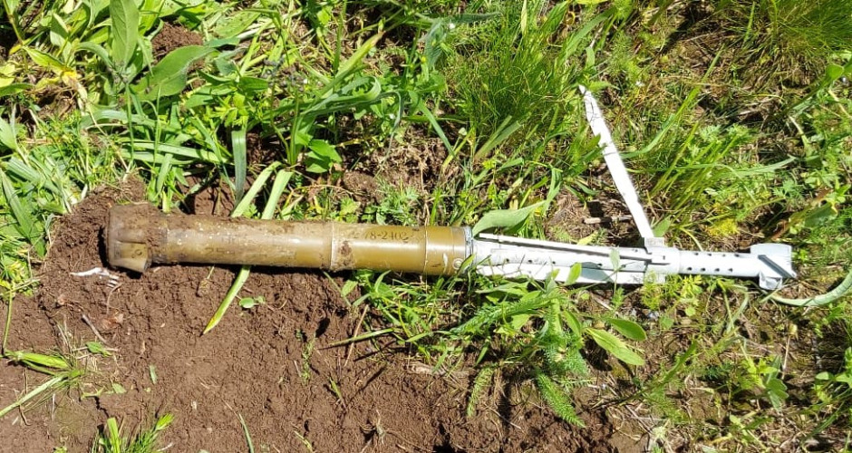 Şahbuzda tank əleyhinə qumbaraatanın idarəetmə mühərriki aşkarlandı (FOTO/VİDEO)