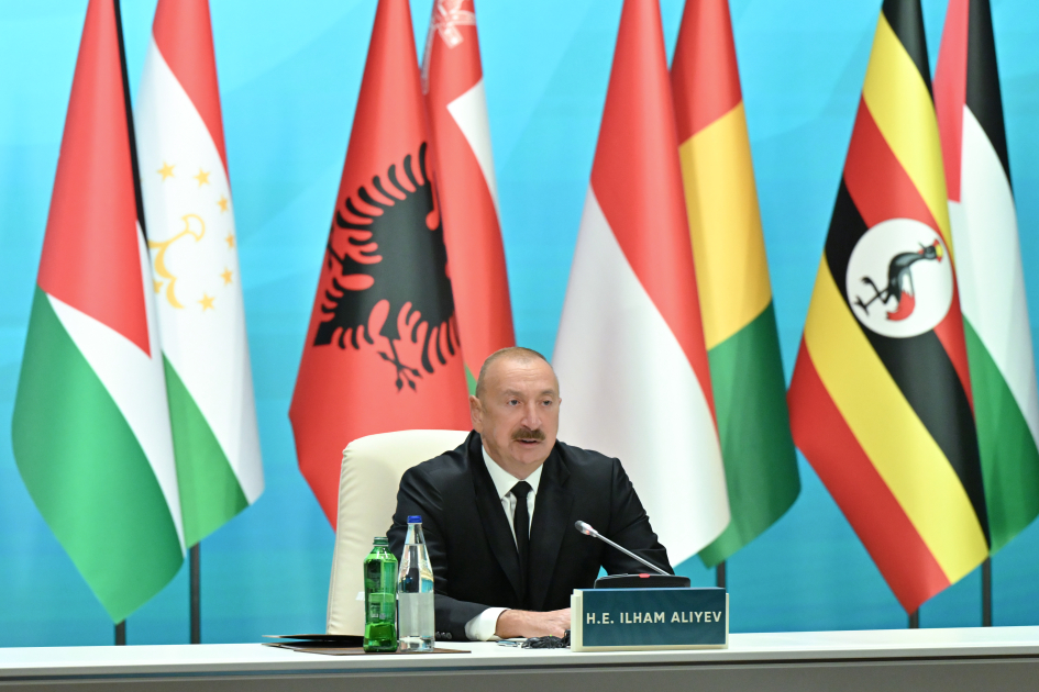 Prezident İslam İnkişaf Bankı Qrupunun İllik Toplantılarının açılış mərasimində çıxış etdi (FOTO)
