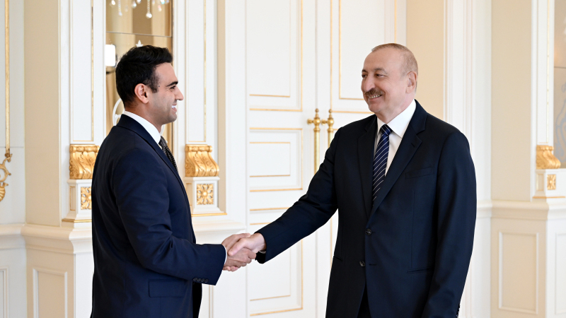 Prezident ABŞ Konqresinin Nümayəndələr Palatasının üzvünü qəbul etdi (FOTO)