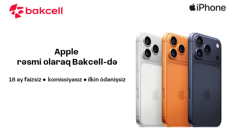 Apple məhsullarını rəsmi olaraq Bakcell Shop-da əldə et!
