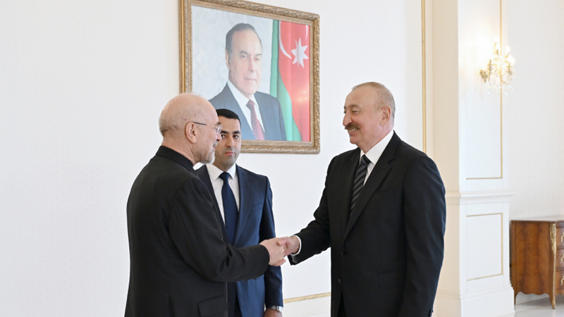 Prezident Məhəmməd Qalibafı qəbul etdi (FOTO)