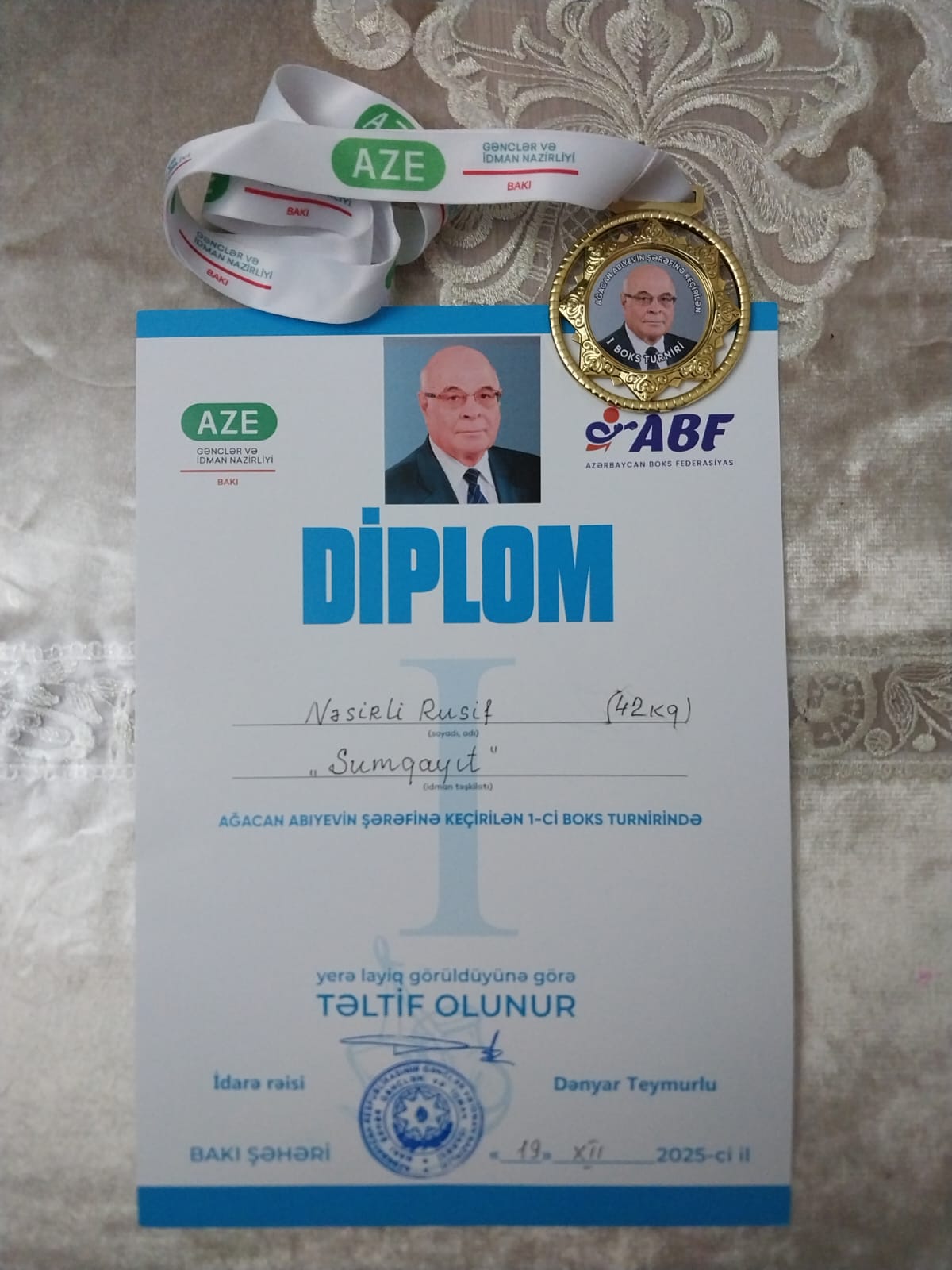 Sumqayıtlı boksçu Azərbaycan birinciliyinin ən texnikalı idmançısı seçildi (FOTO)