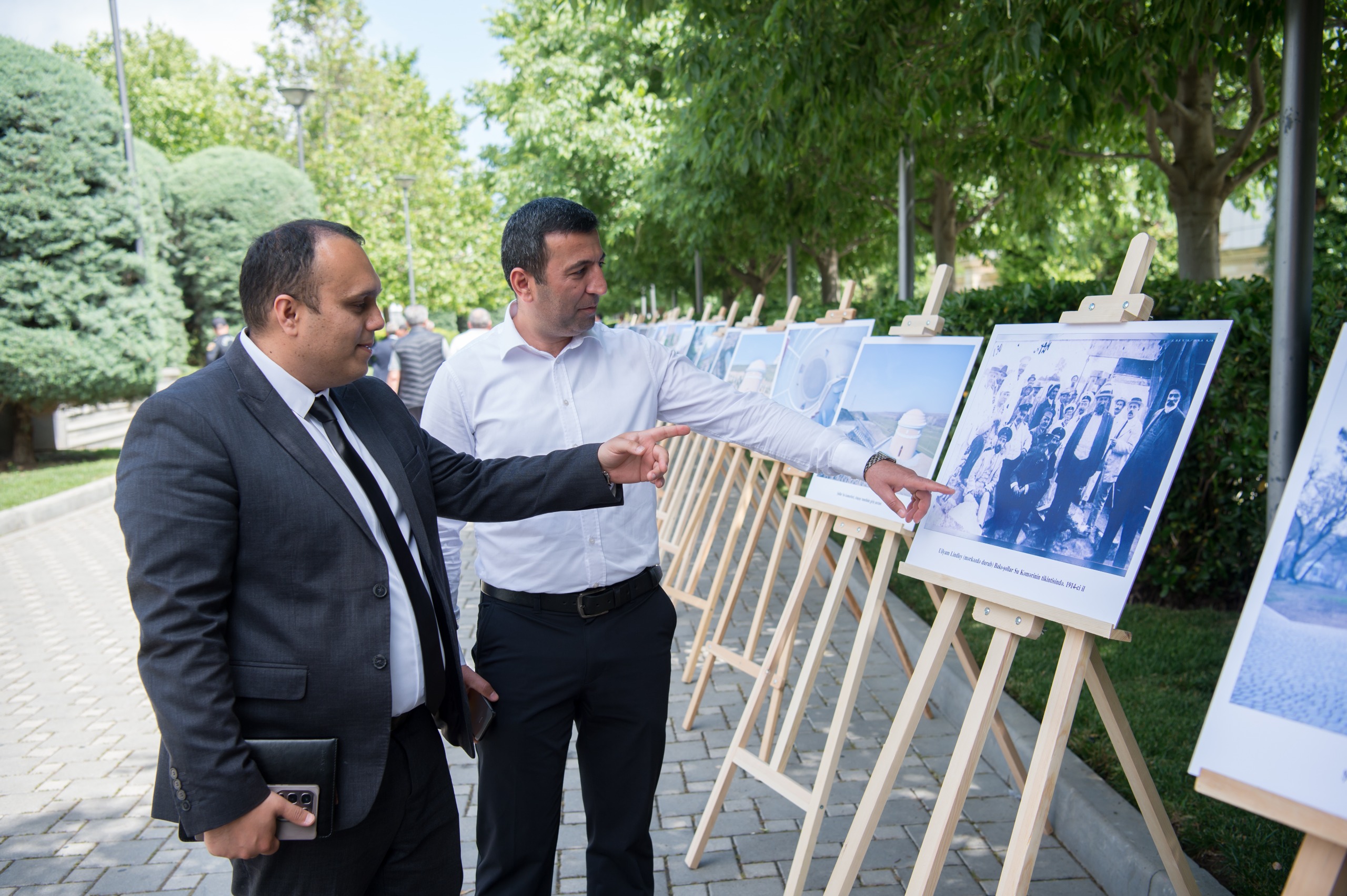 Yasamal parkında tarixi su təsərrüfatı obyektlərinə baxış sərgisi təşkil olundu (FOTO)