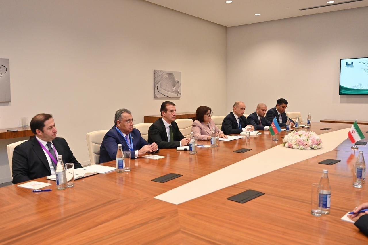 Milli Məclisin sədri Qalibafla görüşüb, regiondakı proseslər müzakirə olundu (FOTO)