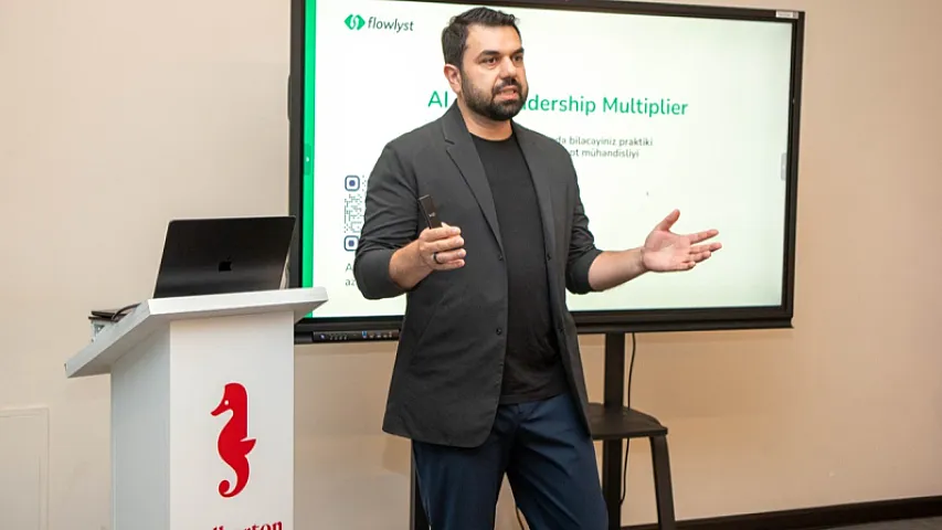 20 ildir ABŞ-də yaşayan azərbaycanlı süni intellekt mütəxəssisi Bakıda seminar verdi (FOTO)