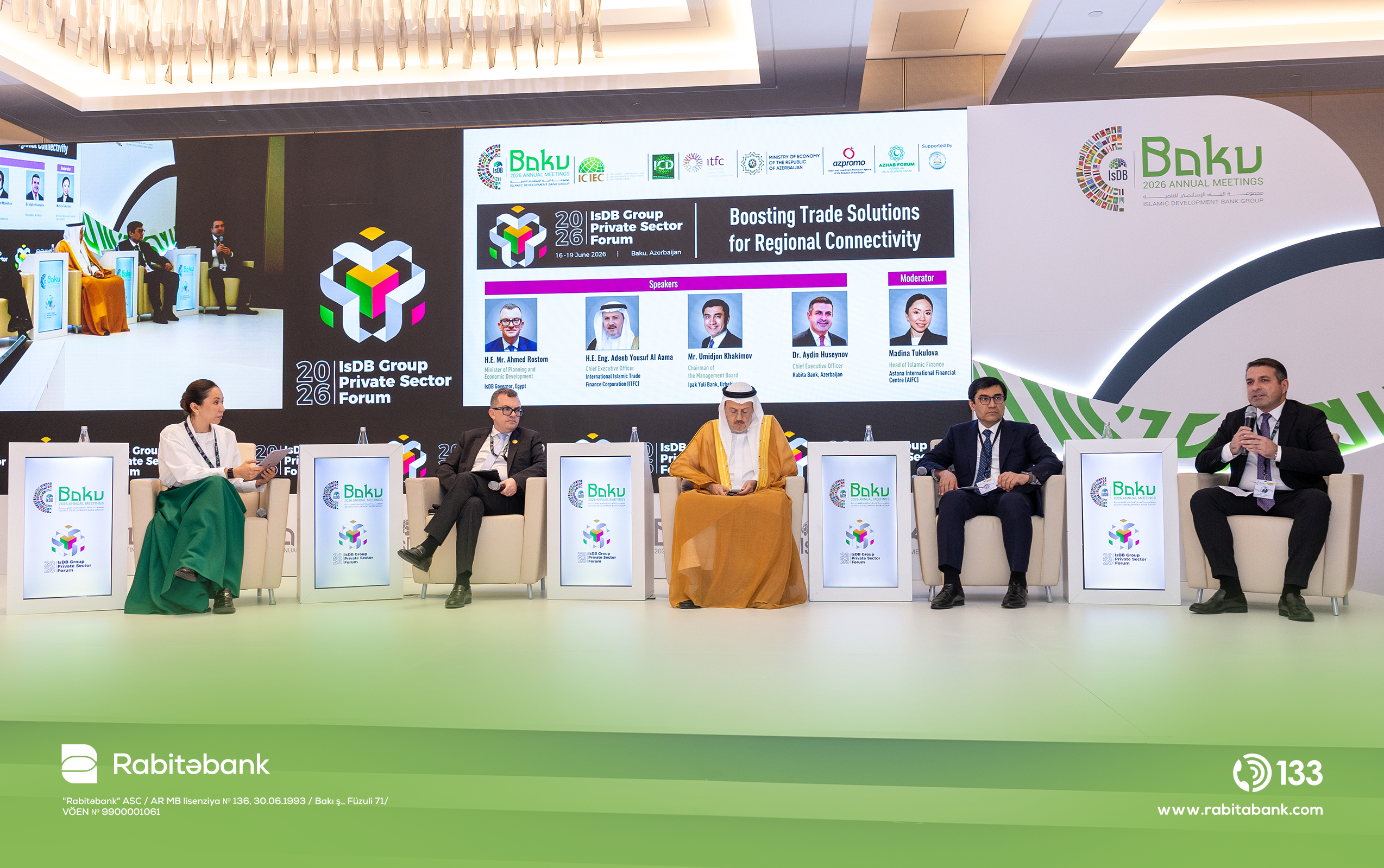 Rabitəbank İslam İnkişaf Bankı Qrupuna daxil olan İslam Ticarət Maliyyə Korporasiyası ilə 10 milyon ABŞ dolları məbləğində maliyyələşmə sazişi imzalayıb