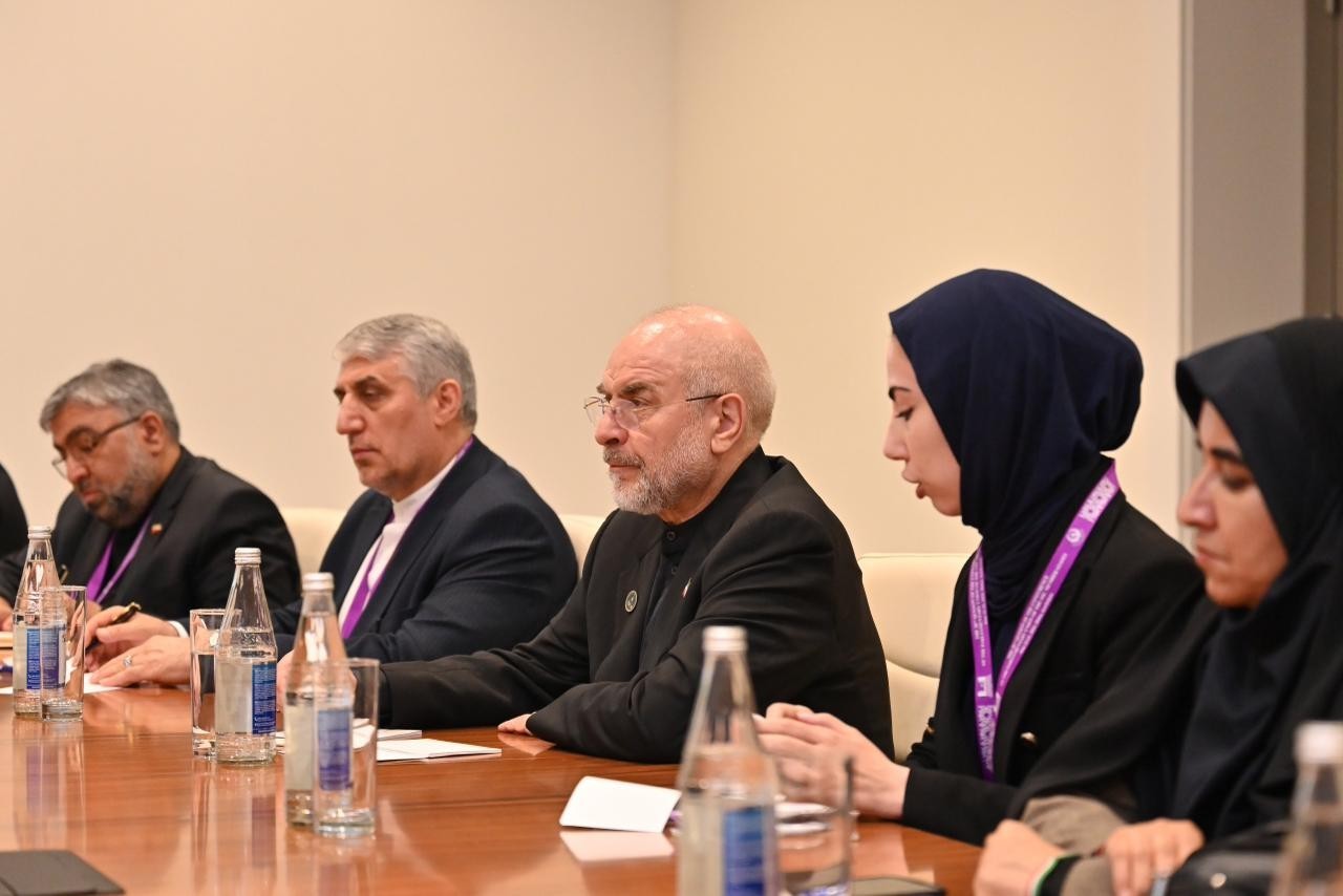 Milli Məclisin sədri Qalibafla görüşüb, regiondakı proseslər müzakirə olundu (FOTO)