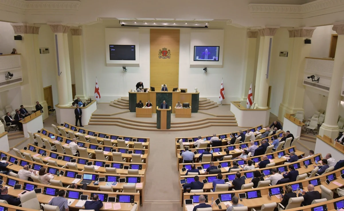 Gürcüstan parlamentinin sonuncu iclasında deputatlar dalaşdı (VIDEO)