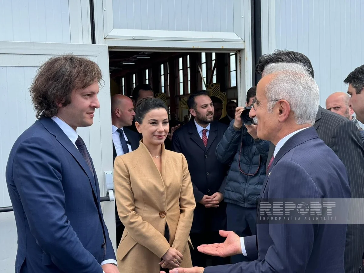 BTQ dəmir yolu xəttinin modernləşdirilmədən sonra rəsmi açılışı keçirildi (FOTO)