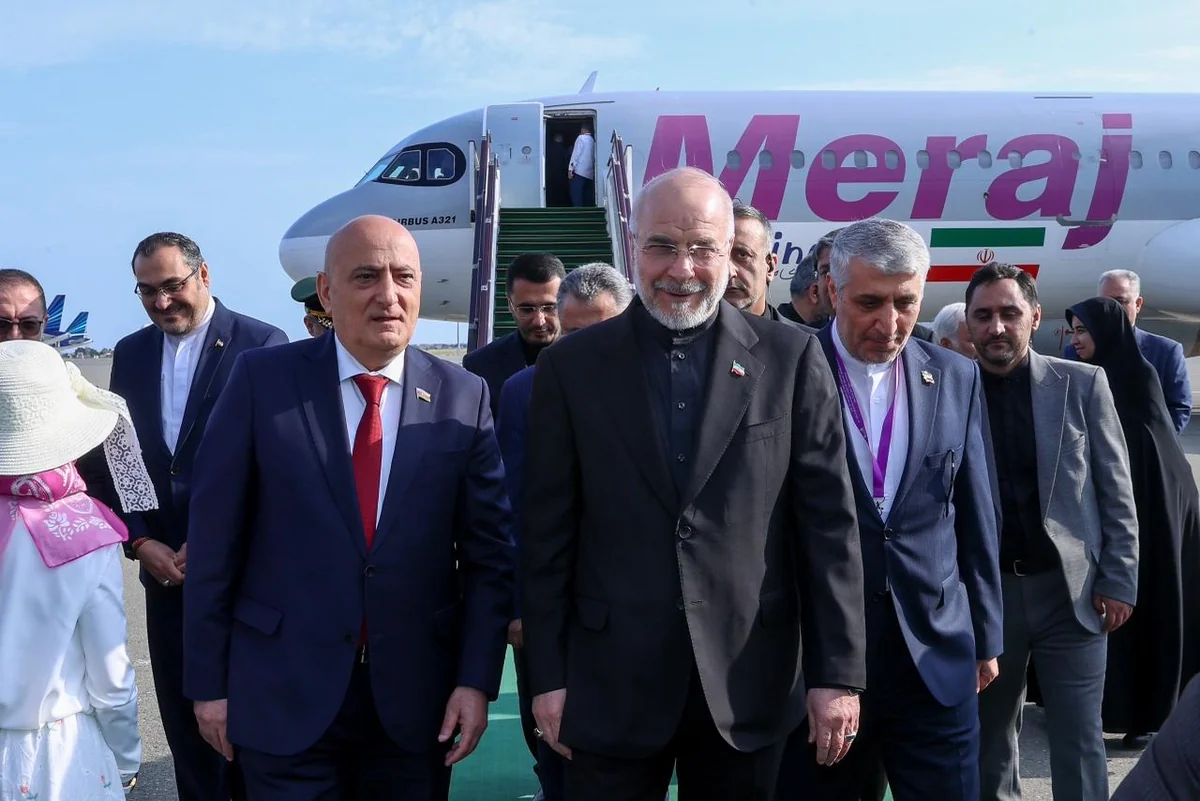Məhəmməd Baqer Qalibaf Azərbaycana işgüzar səfərə gəldi