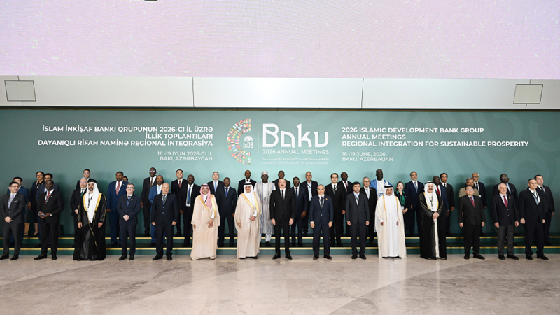 Prezident İslam İnkişaf Bankı Qrupunun İllik Toplantılarının açılış mərasimində çıxış etdi (FOTO)
