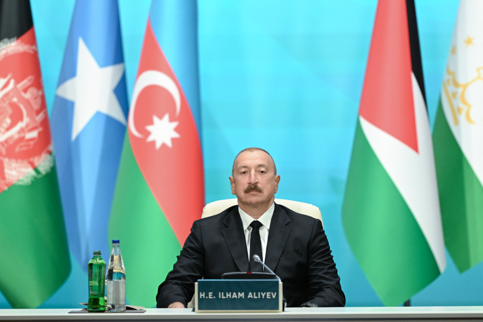 Prezident İslam İnkişaf Bankı Qrupunun İllik Toplantılarının açılış mərasimində çıxış etdi (FOTO)