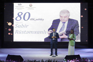 Xətaidə Sabir Rüstəmxanlının 80 illik yubileyinə həsr olunmuş təntənəli tədbir keçirildi (FOTO)