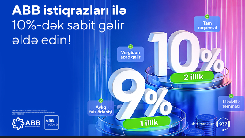 ABB istiqrazlarına yüksək investor marağı davam edir: sifarişlər təklifi 2 dəfə üstələyib