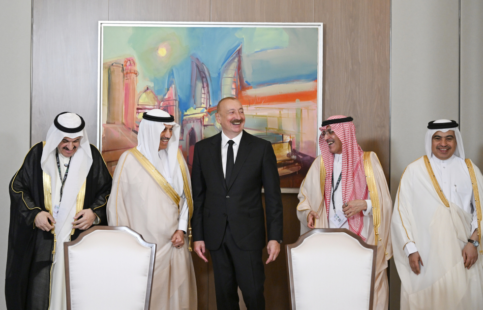 Prezident Ərəb Koordinasiya Qrupunun nümayəndələrini qəbul etdi (FOTO)