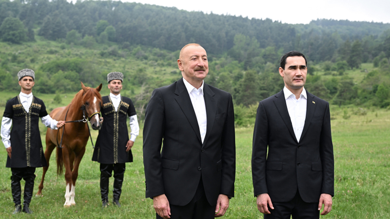 Türkmənistan Prezidentinə Qarabağ atı hədiyyə edildi (YENİLƏNİB)