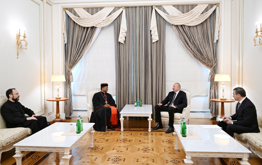 Prezident Müqəddəs Taxt-Tacın nümayəndəsini qəbul etdi (FOTO)
