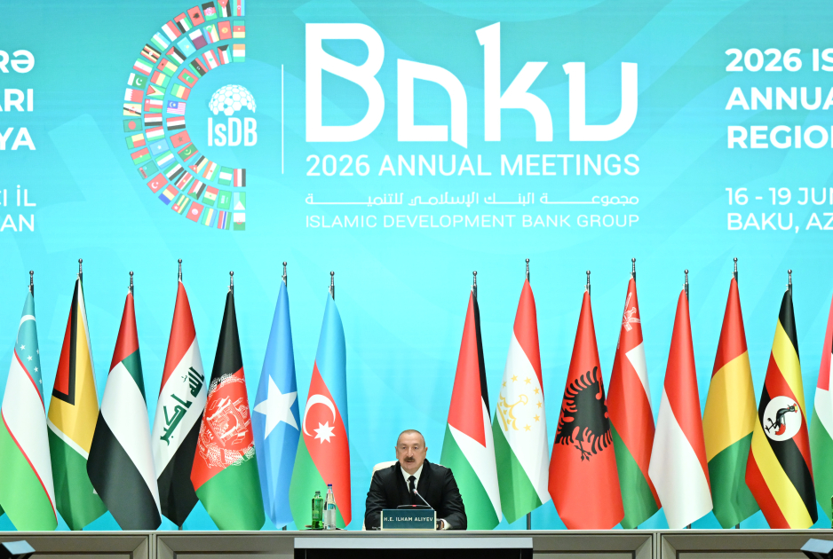 Prezident İslam İnkişaf Bankı Qrupunun İllik Toplantılarının açılış mərasimində çıxış etdi (FOTO)