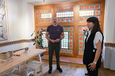 İlham Əliyev Şuşada 