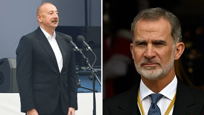 İlham Əliyev İspaniyanın çempionluğuna görə Kralı təbrik etdi