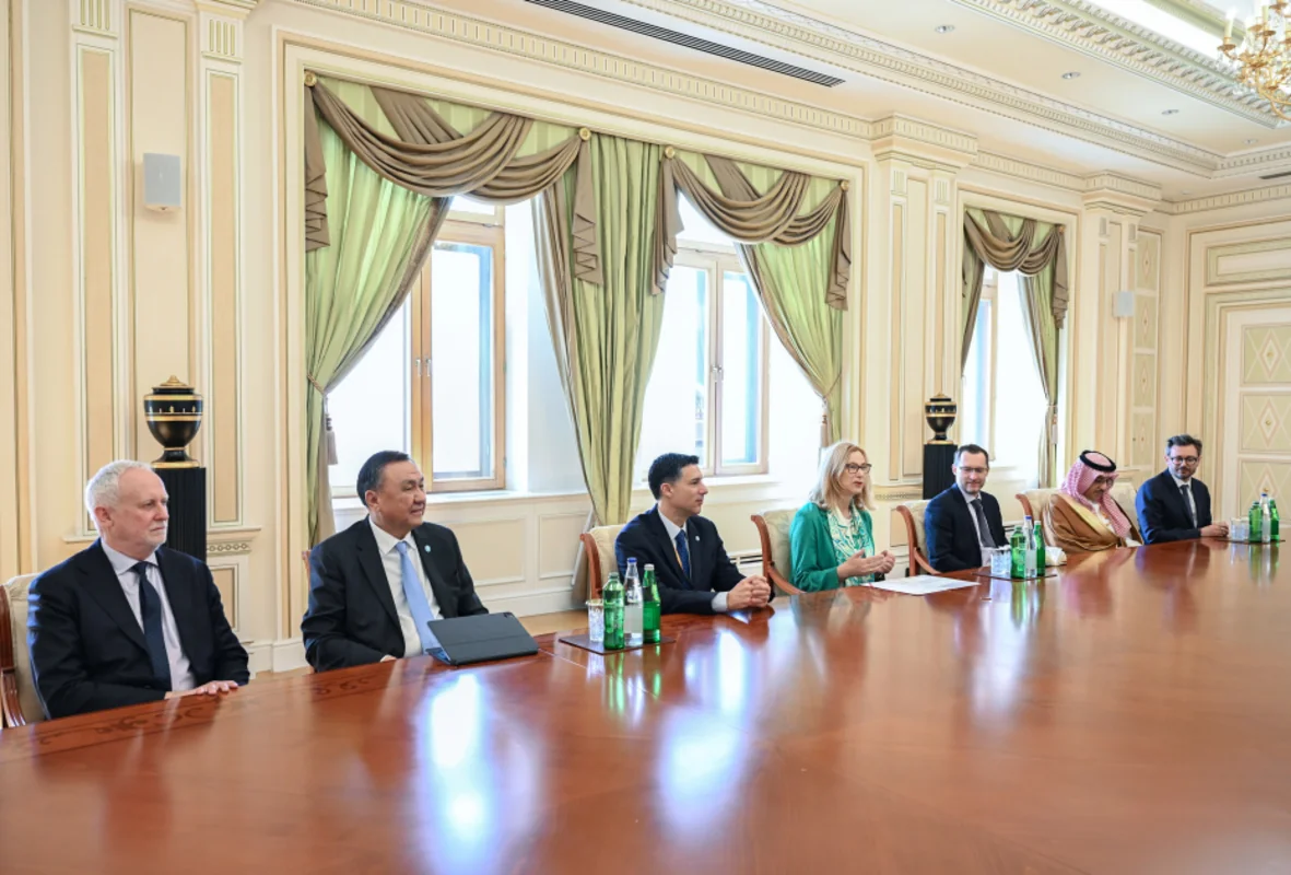 Prezident İlham Əliyev bir sıra beynəlxalq qurumların rəhbər şəxslərini qəbul edib - FOTO