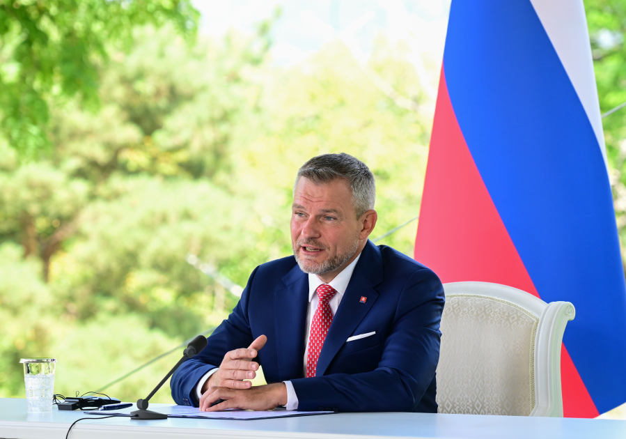 İlham Əliyevin Şuşada Slovakiya Prezidenti ilə geniş tərkibdə görüşü oldu (YENİLƏNİR)