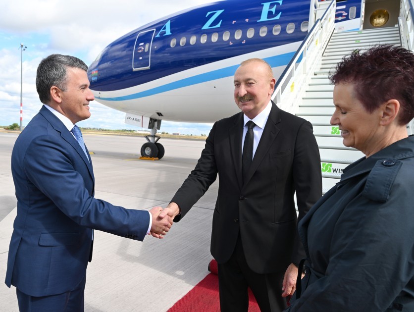 İlham Əliyev Almaniyaya rəsmi səfərdədir (FOTOLAR)