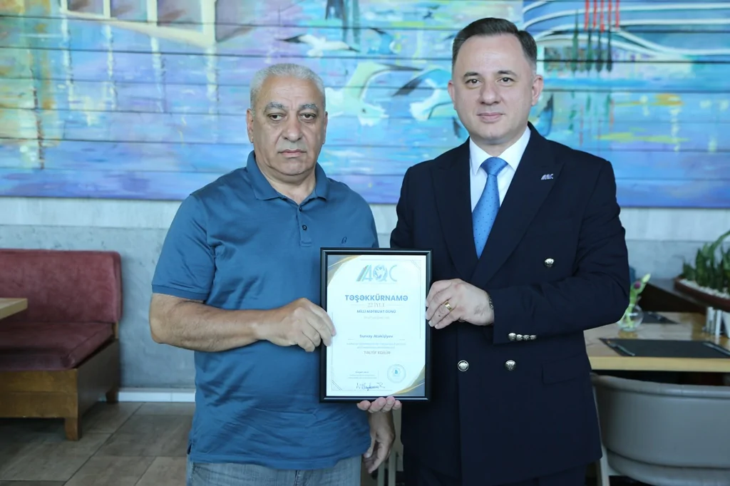 AQC Milli Mətbuat Günündə media nümayəndələri ilə görüş keçirdi (FOTO)