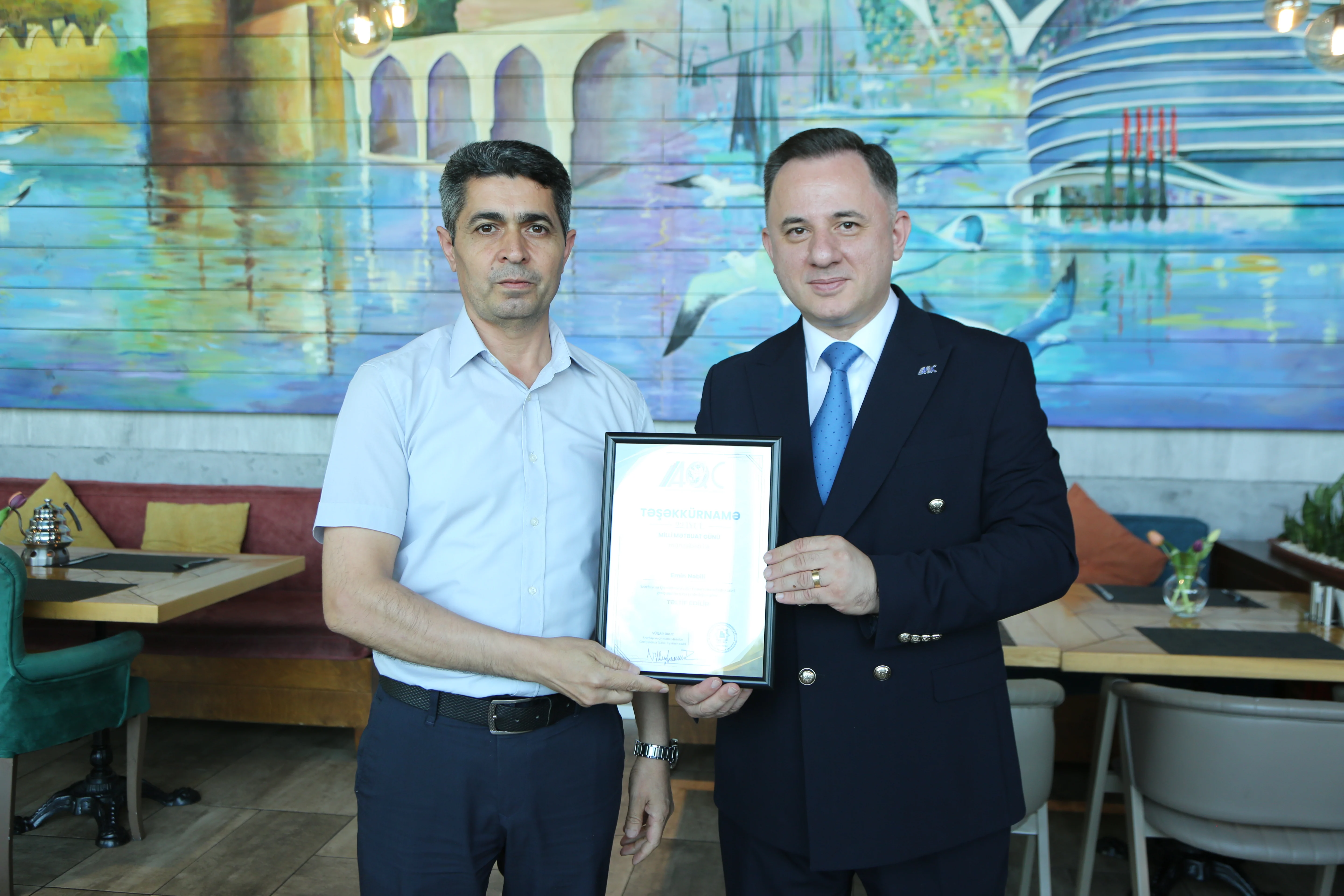 AQC Milli Mətbuat Günündə media nümayəndələri ilə görüş keçirdi (FOTO)