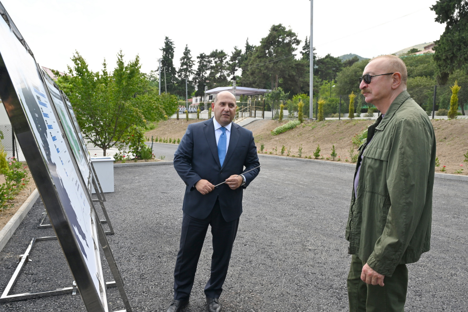 Prezident Xocavəndin Quzeyxırman kəndində oldu (FOTO)