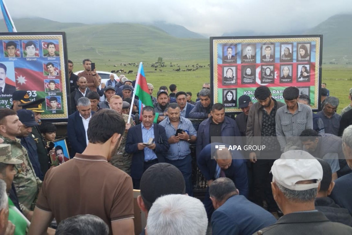 Birinci Qarabağ müharibəsi şəhidi Bahadur Kamalovun qalıqları Kəlbəcərdə dəfn olunub - FOTO