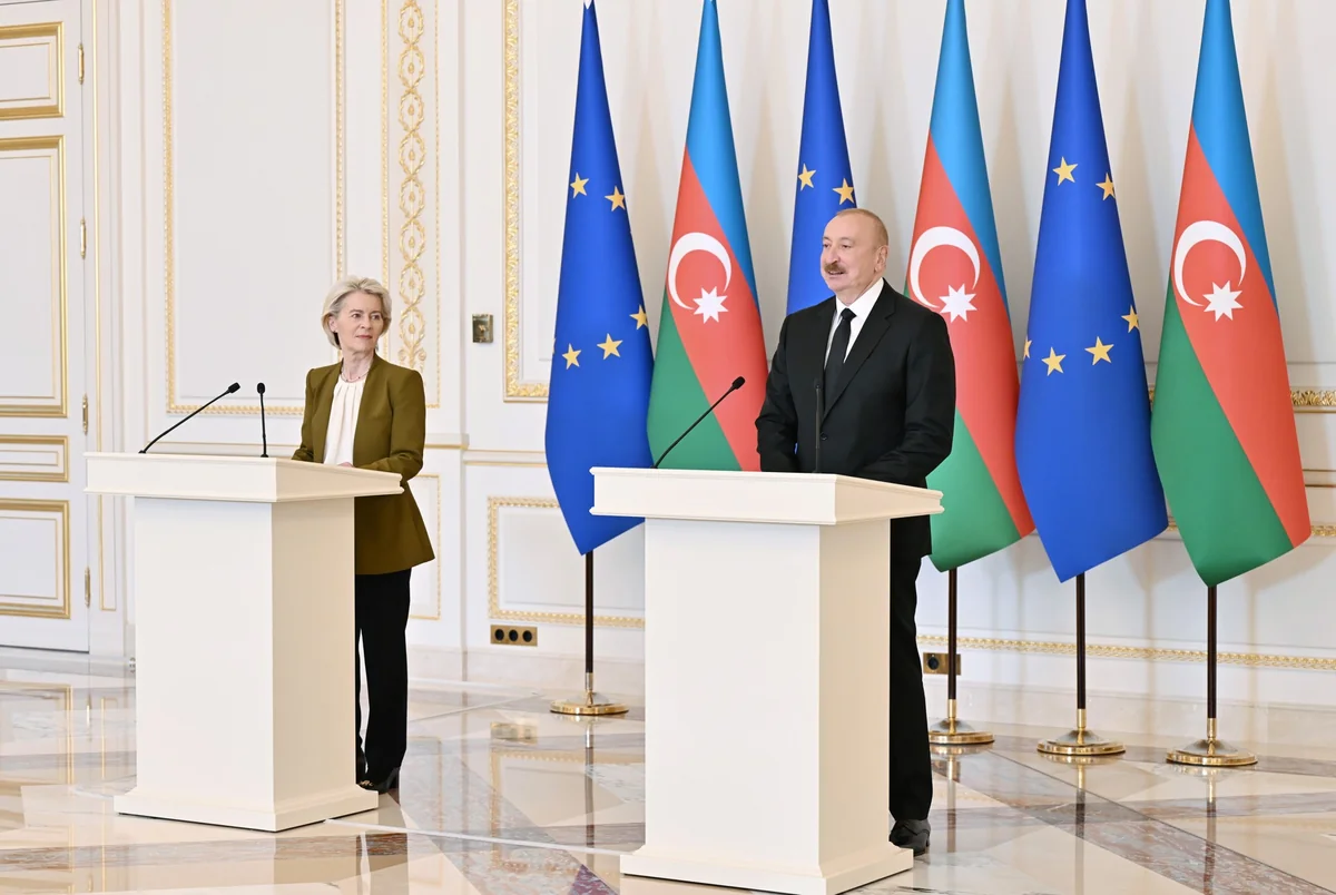 İlham Əliyev və Ursula Fon der Lyayen mətbuata bəyanatlarla çıxış etdi