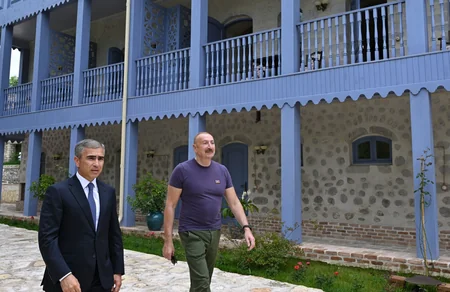 İlham Əliyev Şuşada 