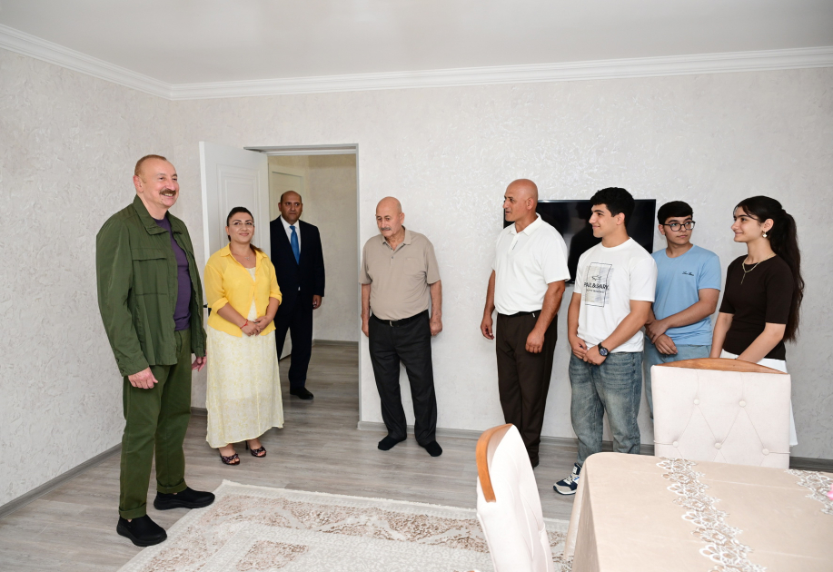 Prezident Xocavəndin Quzeyxırman kəndində oldu (FOTO)