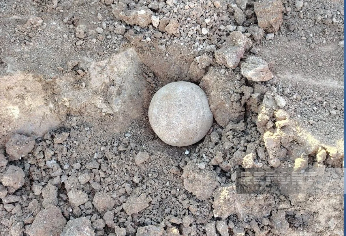 Cəlilabadda Cənubi Qafqaz üçün analoqu olmayan daş kürə aşkar edildi (FOTO)