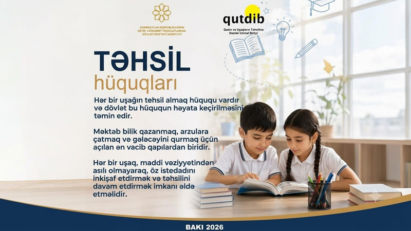Hər kəsin təhsil almaq hüququ var - 