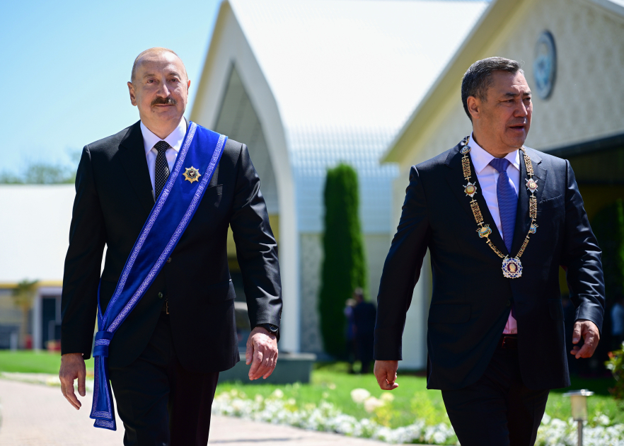 Prezident və birinci xanımın şərəfinə dövlət ziyafəti verildi