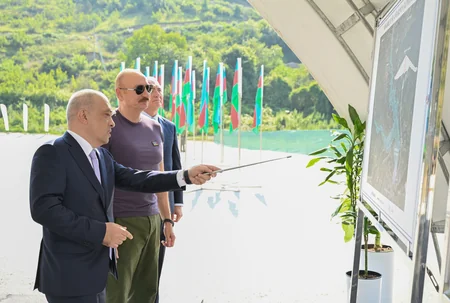 İlham Əliyev Laçında 
