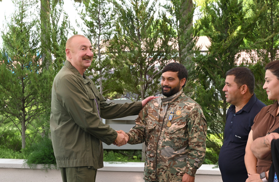 Prezident Xocavəndin Quzeyxırman kəndində oldu (FOTO)