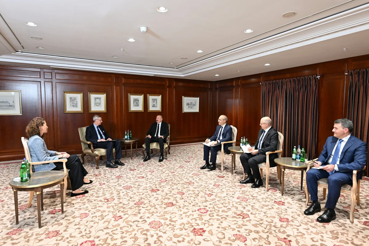 İlham Əliyev Almaniya İqtisadiyyatının Şərq Komitəsinin sədri ilə görüşdü