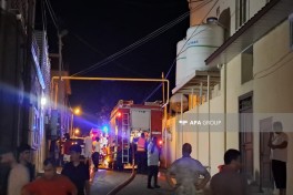 Bakıda məsciddə yanğın olub (FOTO)