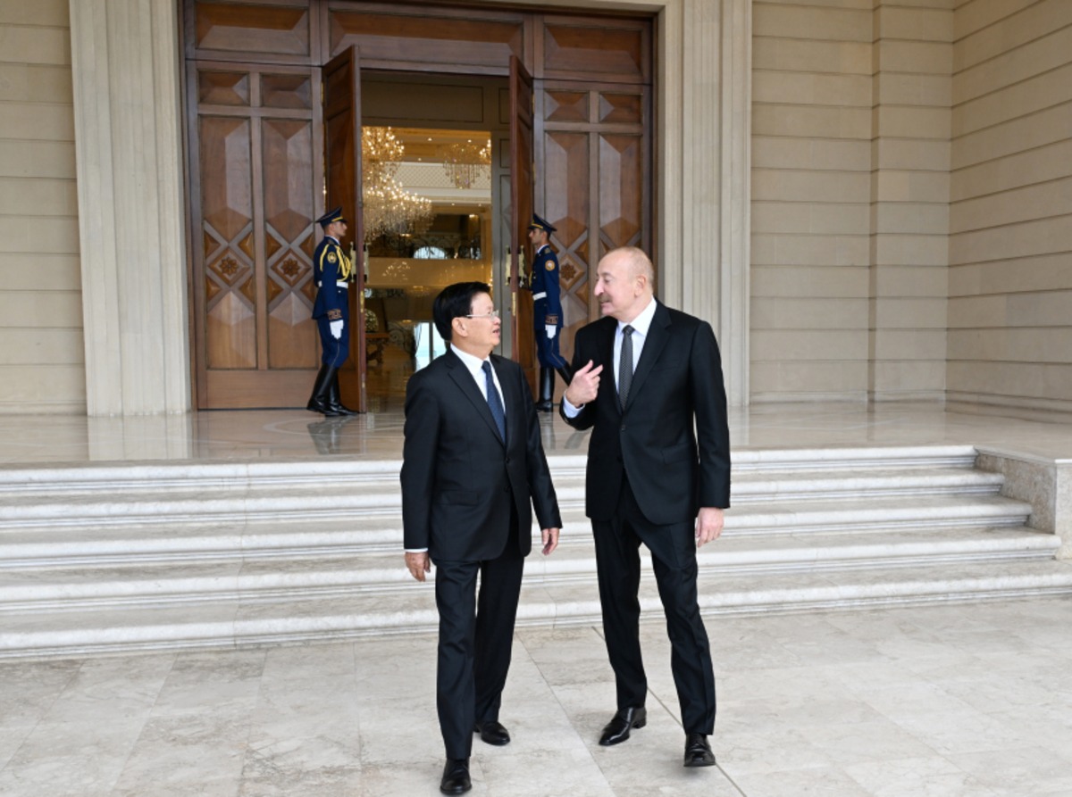 İlham Əliyevin adından Laos Prezidentinin şərəfinə rəsmi nahar verdildi (FOTO)