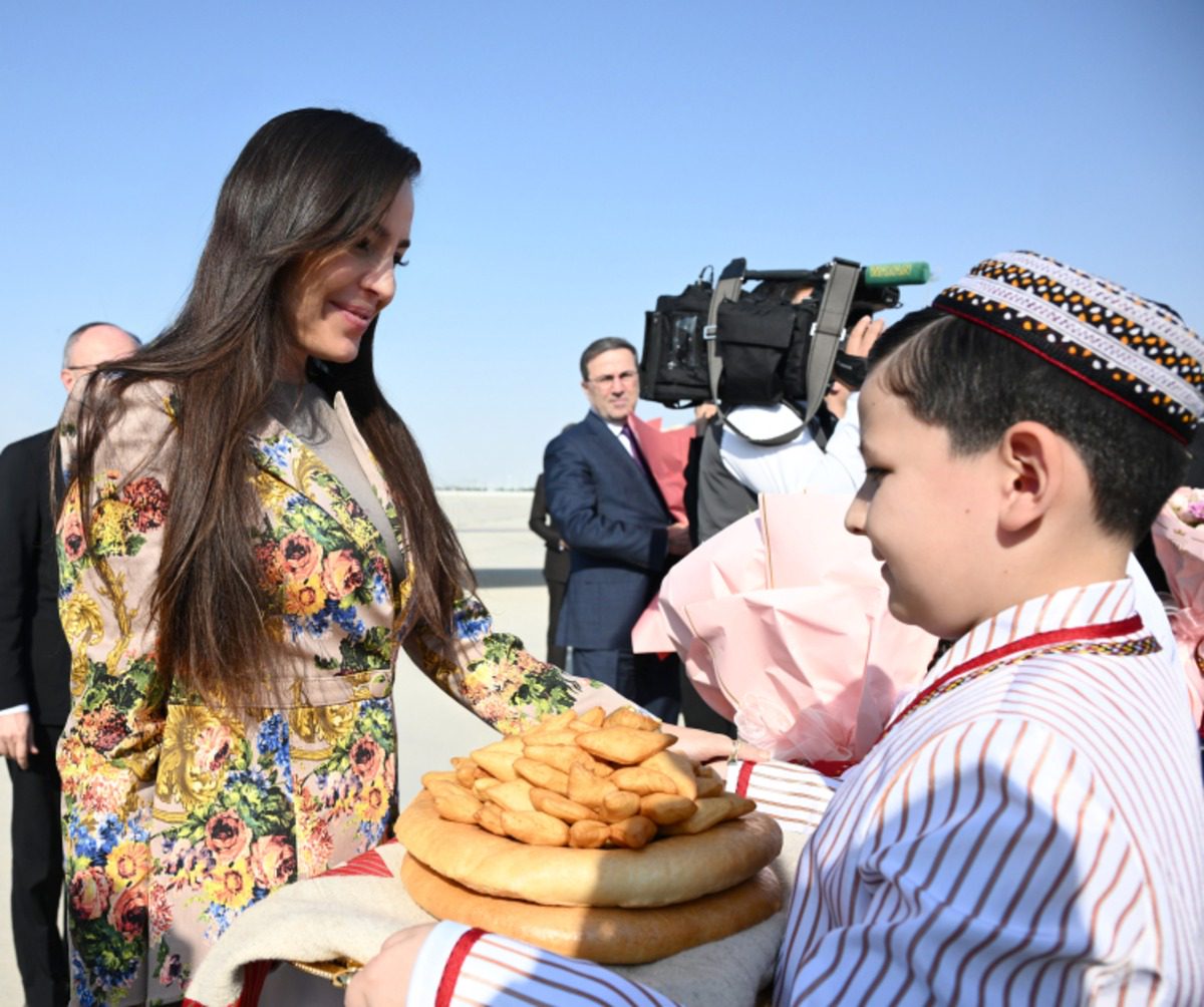 Leyla Əliyeva Türkmənistanda səfərdədir (FOTO)